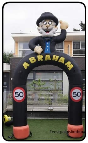 Opblaas  Abraham feestboog
