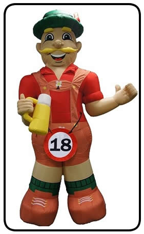 Opblaas Jarige Tiroler man 2,5 meter