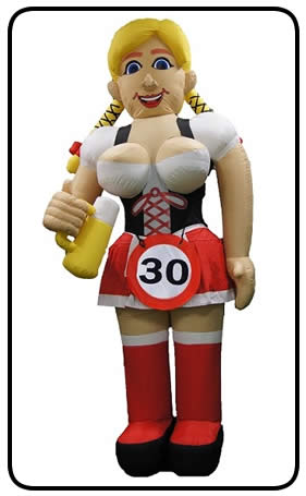 Opblaas Jarige Tiroler vrouw 2,5 meter