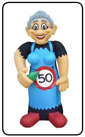Opblaas Sarah cartoon 3 meter