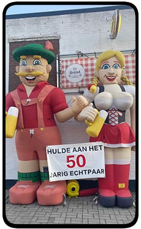  Opblaasfiguren ​Tiroler man en vrouw