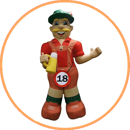  Opblaasfiguren voor Verjaardag